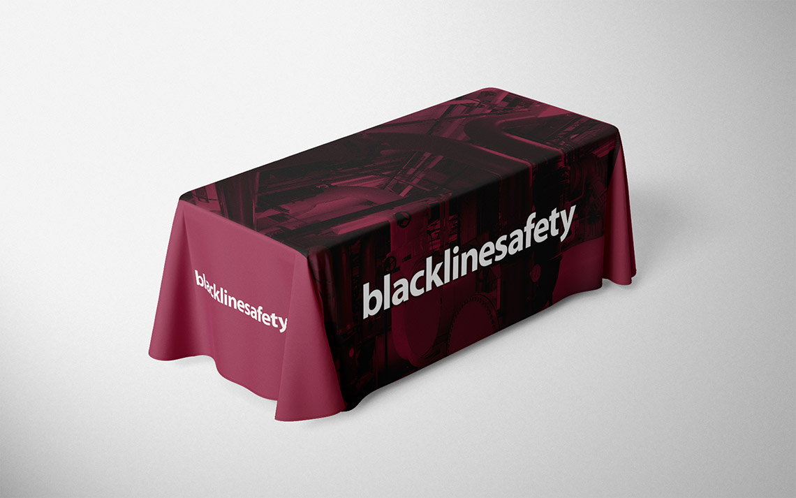 blackline safety table throw