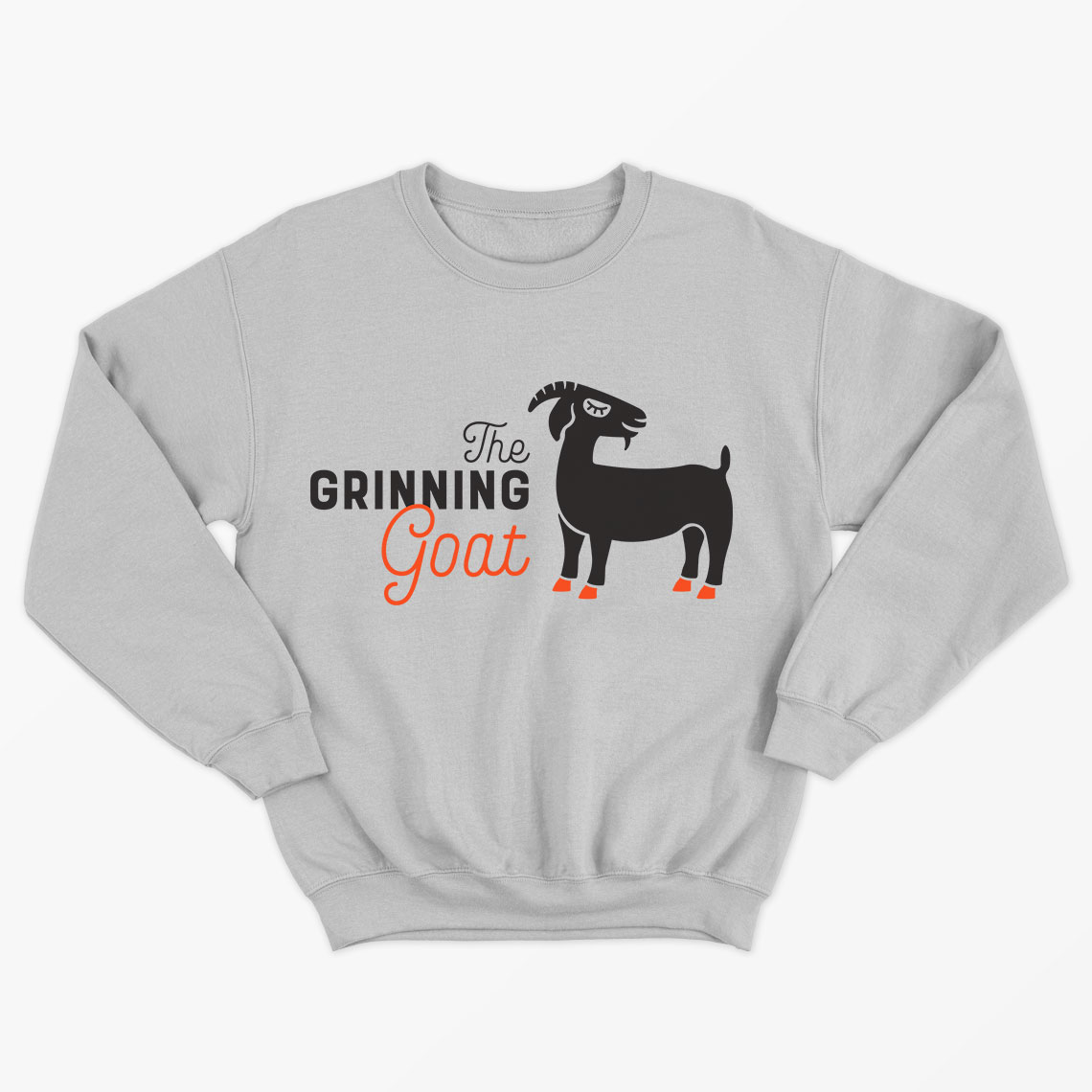 the grinning goat sweater design