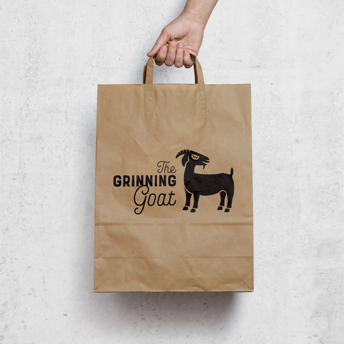 the grinning goat bag design